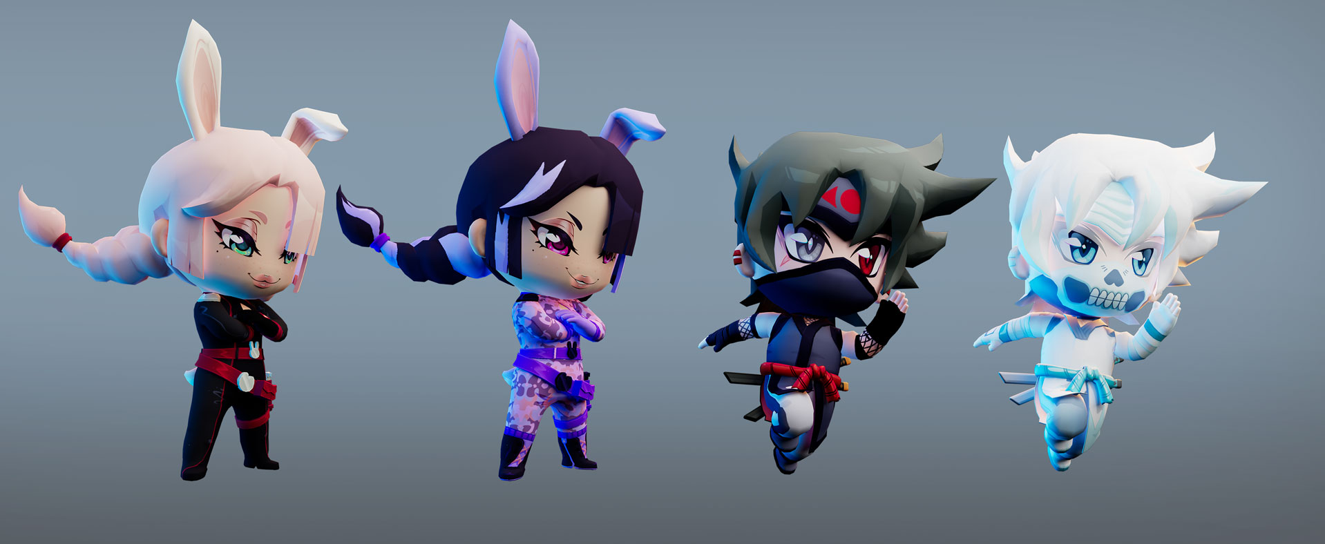 3D character renders — lineup 2