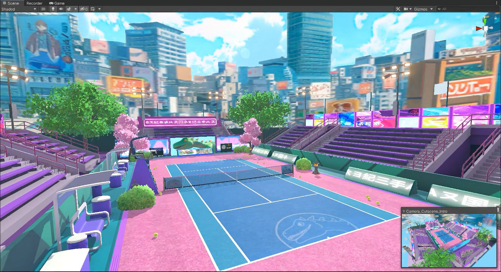 Brontokyo court in Unity