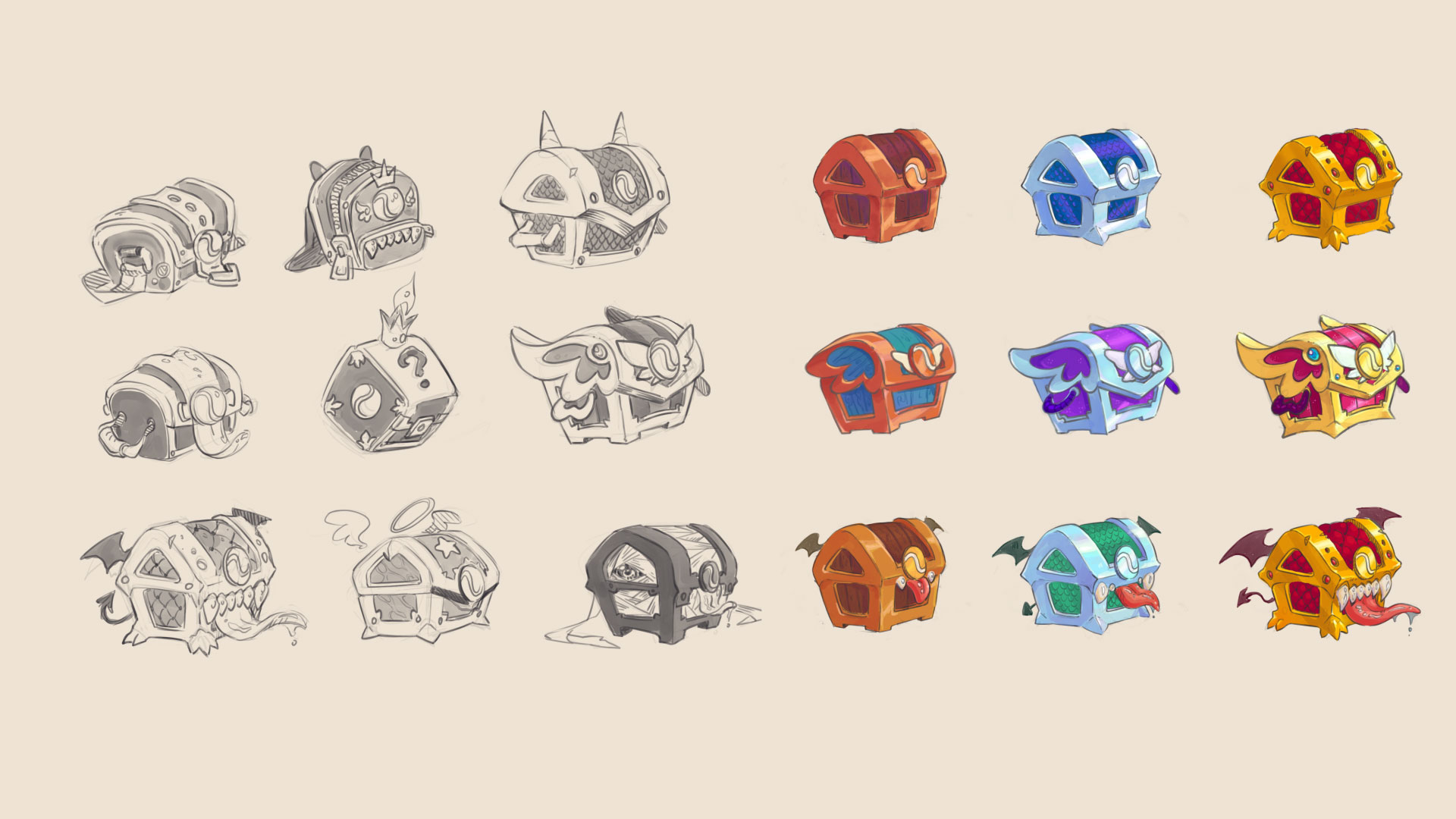 Treasure chest concept