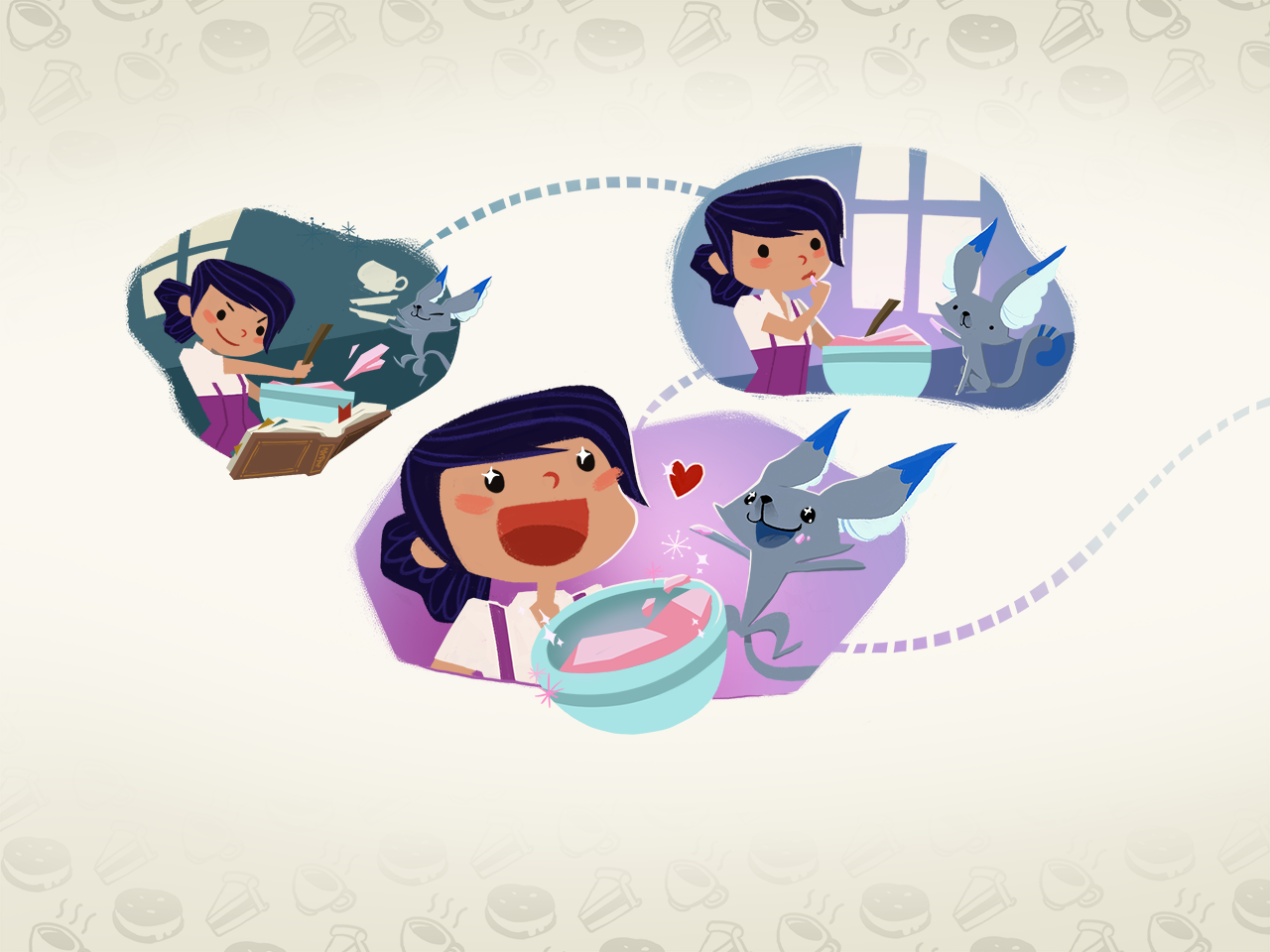 Storybook page spread