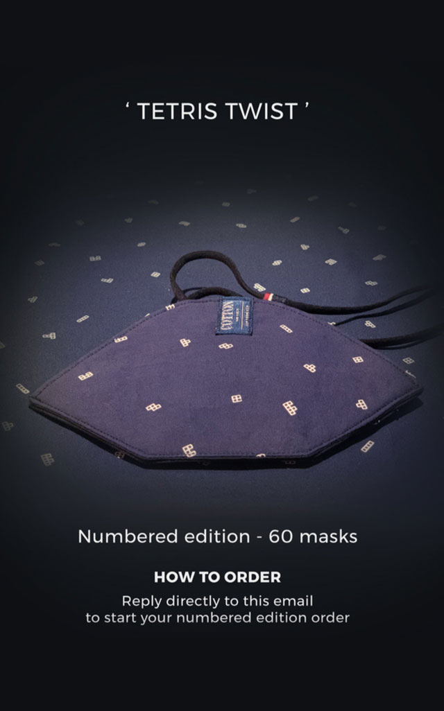 Tetris Twist limited edition — 60 numbered masks email