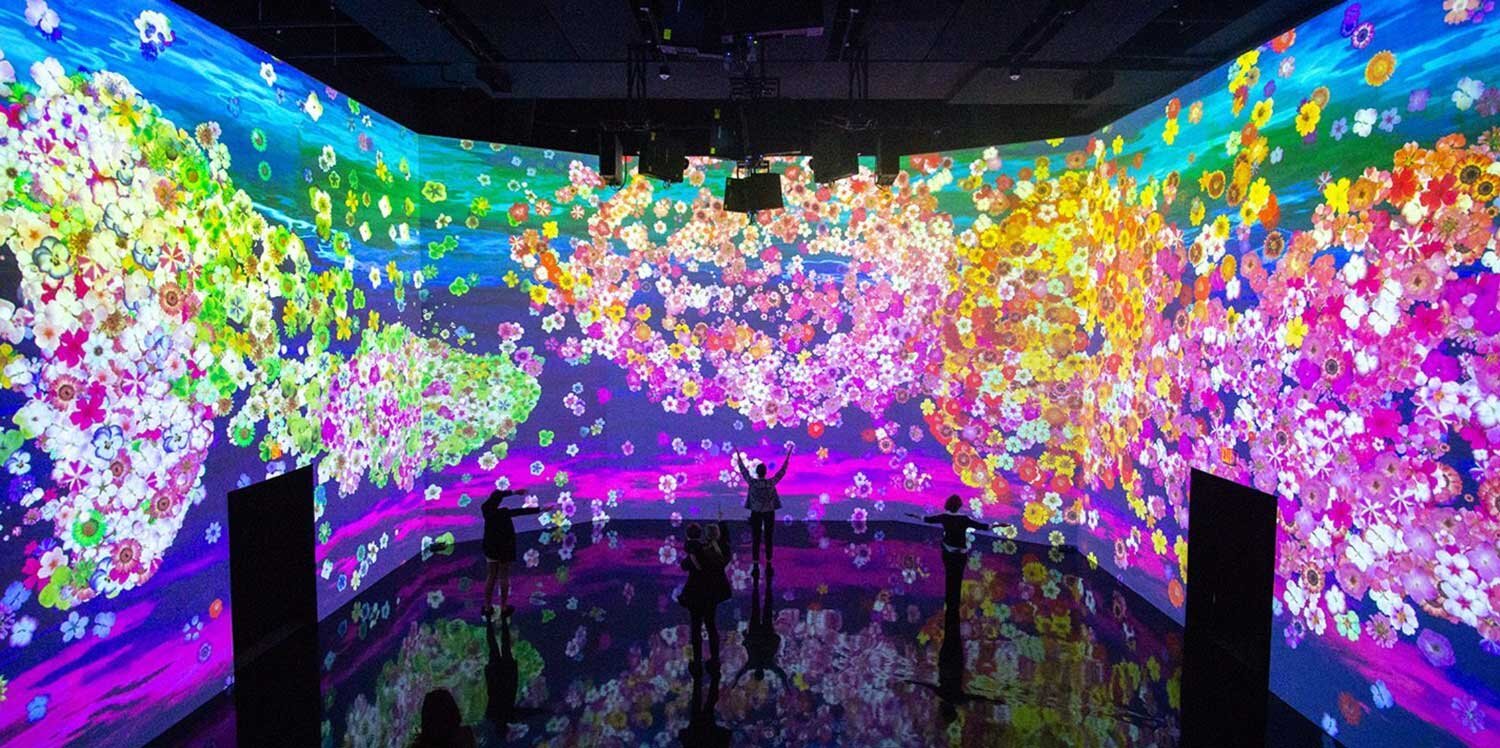 In Peak Bloom — Cherry blossom installation at ARTECHOUSE